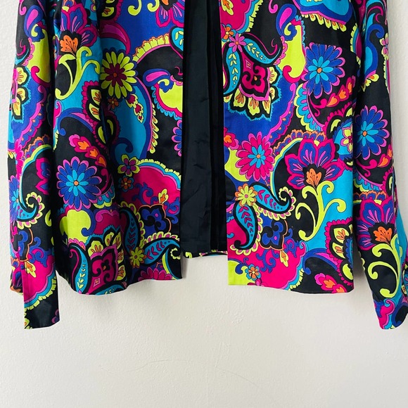 Laura Ashley LP paisley jacket multicolor floral paisley - Picture 4 of 8